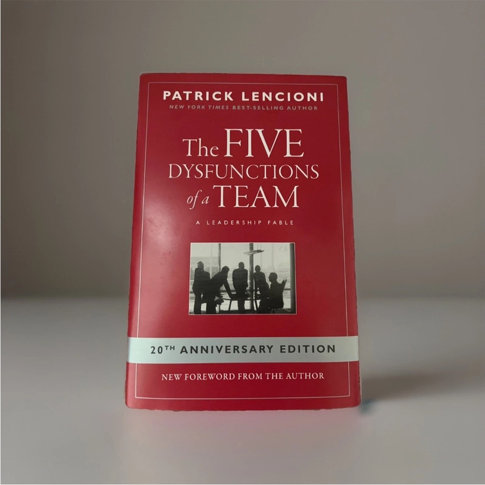 The Five Dysfunctions of a Team. Book. Business read.